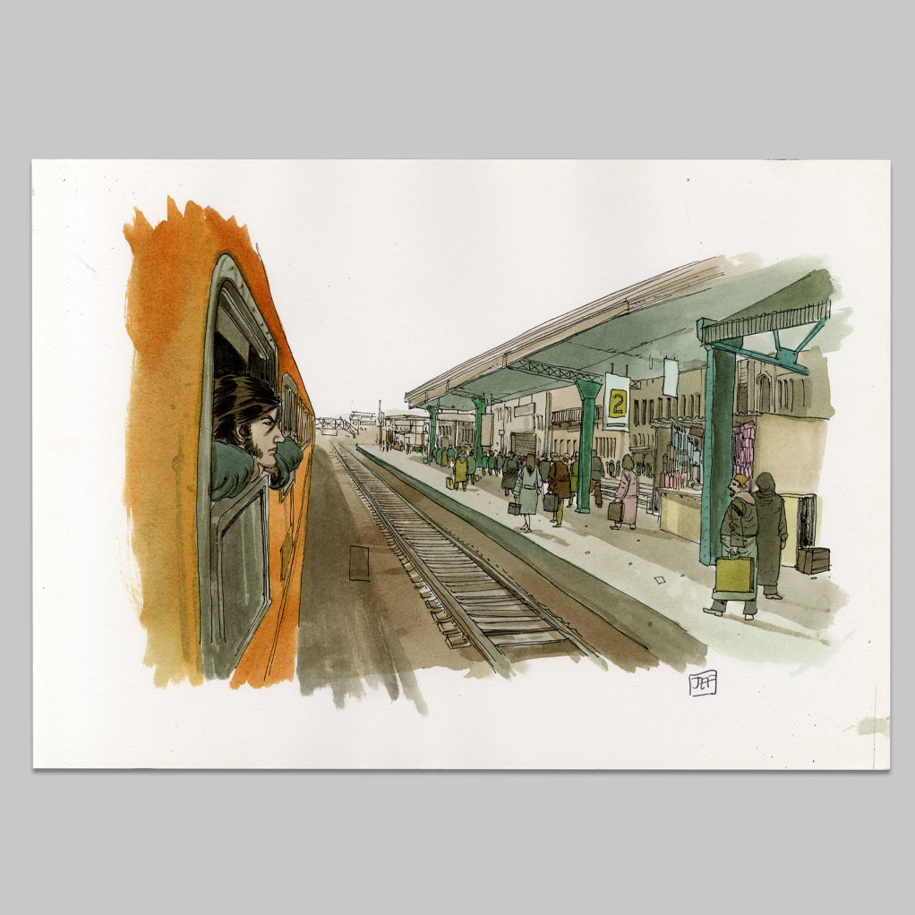 Illustration Train Gare